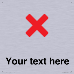 Custom plain background, red cross sign